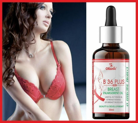 Oilanic Natural B-36 Plus Breast Care & Enlargement Oil – 30ml
